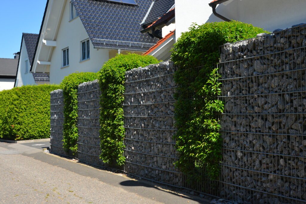 Gabionen Steinsäulen Nürnberg